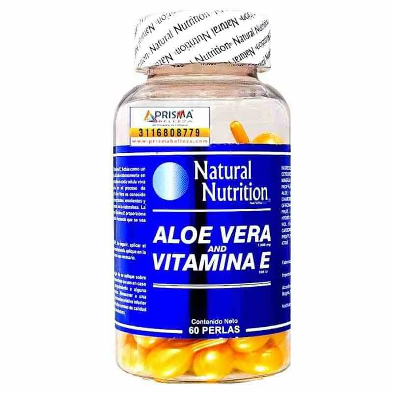 Vitamina Facial con Aloe Vera Y Vitamina E Capsulas