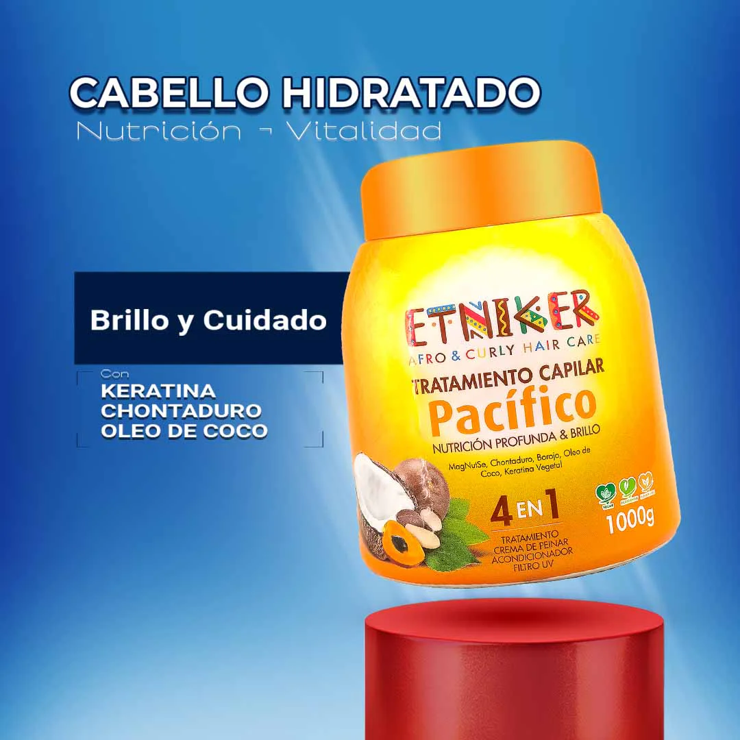 Tratamiento Para Cabello Etniker Pacífico Lmar 1000 gr - Imagen 3